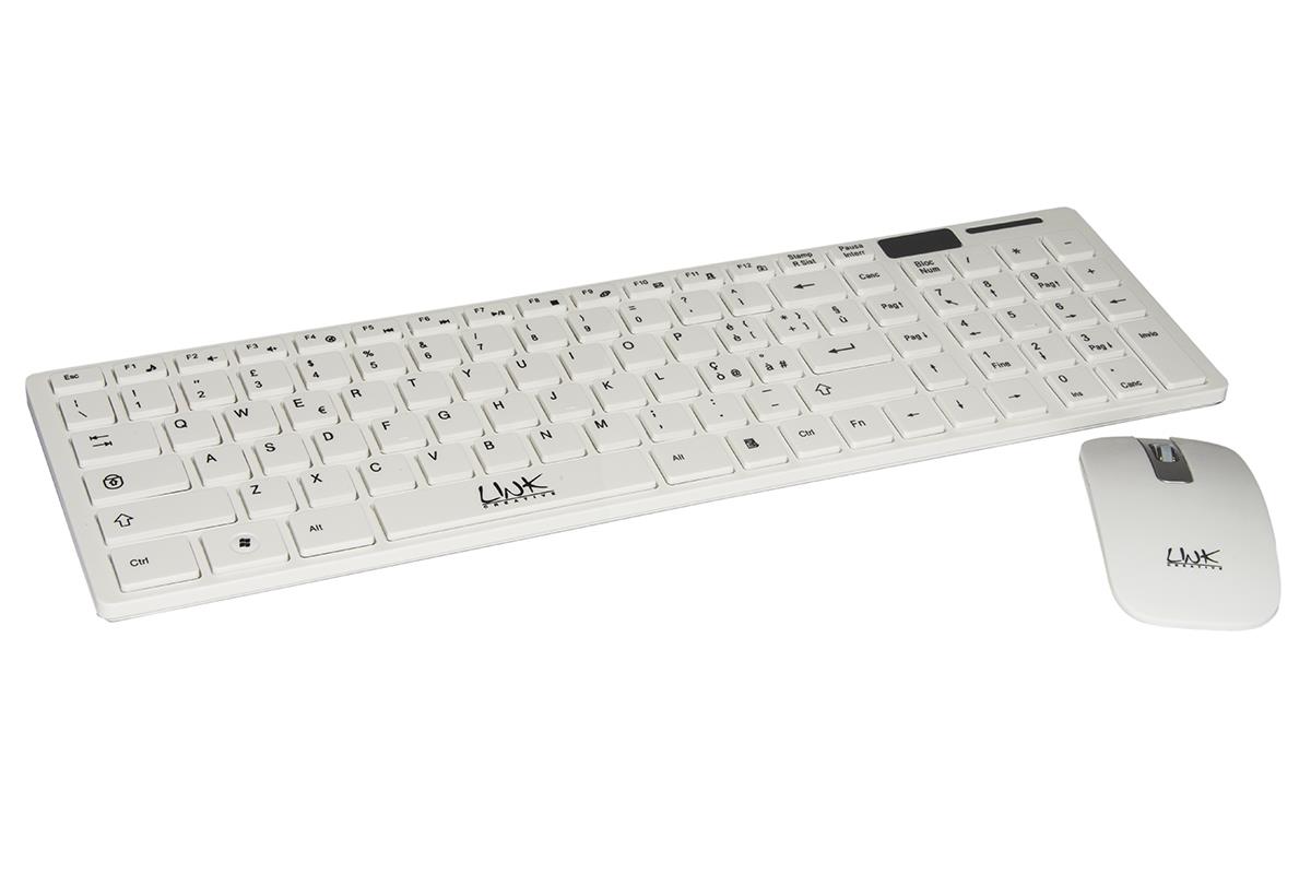 KIT Mouse+Tastiera Cordless (LKTAST06) Bianco
